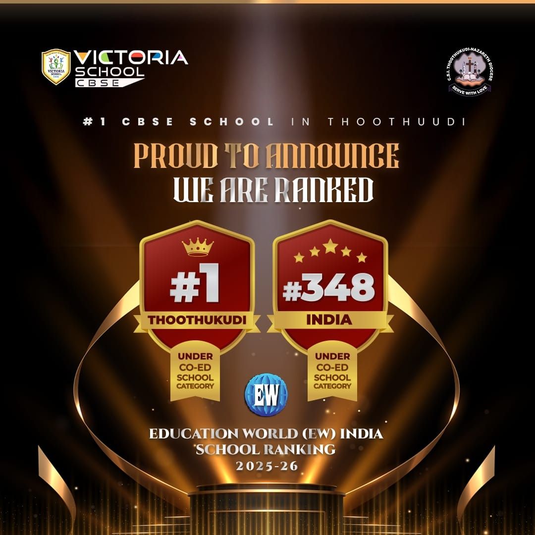 Victoria School CBSE Achieves Prestigious Education World (EW) India School Rankings 2025–26