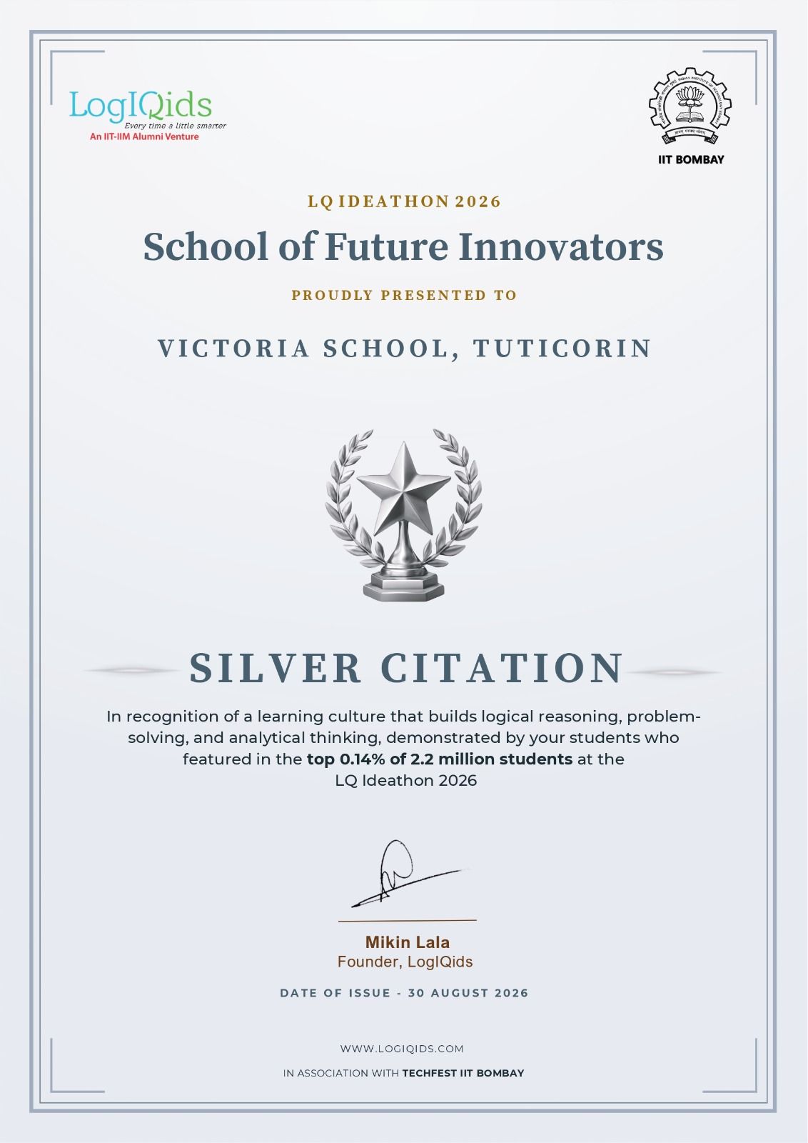 Victoria School CBSE – Inspiring Future Innovators! 2026